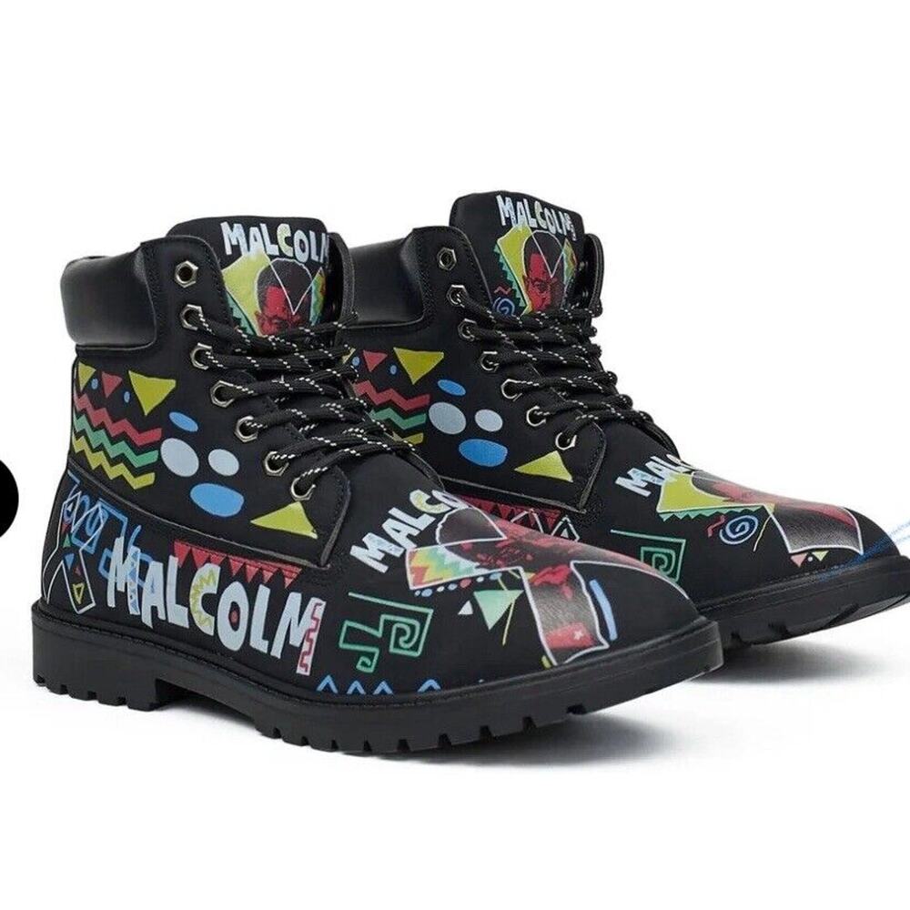 Malcolm X Reason Boots Mens Sizes 10.5 Streetwear Hi-Top Black